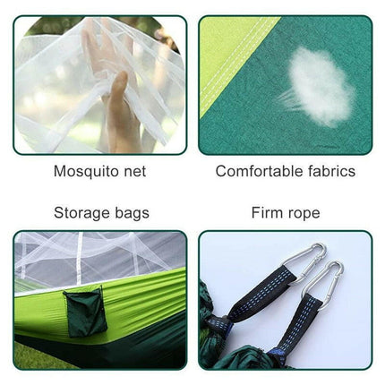 Mad Fly Essentials 0 Double Mosquito Net Hammock 300×200CM Plus Size Outdoor Anti-mosquito Hammock Umbrella Cloth Nylon Anti-rollover Camping