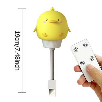 Mad Fly Essentials 0 Duck with Remote USB Cartoon Cute Night Light With Remote Control Babies Bedroom Decorative Feeding Light Bedside Tabe Lamp Xmas Gifts For Kids