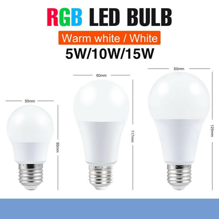 E27 LED RGB Spotlight Bulb - Lighting & Bulbs Mad Fly Essentials