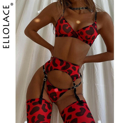 Mad Fly Essentials 0 Ellolace Leopard Fine Lingerie With Stocking Sexy Porn Underwear Women Body Uncensored Video Luxury Lace Bra Thongs Intimate