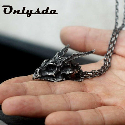 Men Medieval Dragon Skull Pendant Charms - Men's Fashion Mad Fly Essentials