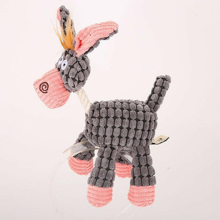 Mad Fly Essentials 0 Gray Donkey Squeaky Octopus Dog Toys Soft Dog Toys for Small Dogs Plush Puppy Toy Durable Interactive Dog Chew Toys Stuffed Animals for Dogs