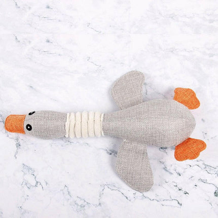 Mad Fly Essentials 0 Gray Geese Squeaky Octopus Dog Toys Soft Dog Toys for Small Dogs Plush Puppy Toy Durable Interactive Dog Chew Toys Stuffed Animals for Dogs