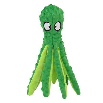 Mad Fly Essentials 0 Green Octopus Squeaky Octopus Dog Toys Soft Dog Toys for Small Dogs Plush Puppy Toy Durable Interactive Dog Chew Toys Stuffed Animals for Dogs