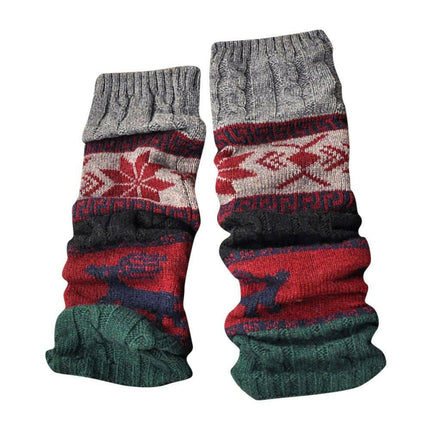 Mad Fly Essentials 0 Green / One Size 2019 New Winter Warm Leg Warmers Cable Knit Knitted Crochet High Long Stocking Leggings Calcetines Mujer Meias