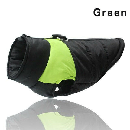 Mad Fly Essentials 0 Green / XS Winter Dog Pets Clothes Clothing for Small Large Dogs Waterproof Pet Jacket Dog Coat Chihuahua Padded Vest Zipper Jacket Coat