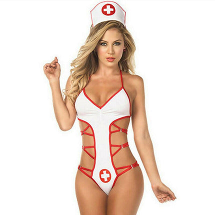 Women Sexy Nurse Cosplay Costume Set - Women's Shop Mad Fly Essentials