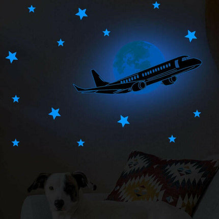Blue Moon Stars Luminous 3D Wall Stickers - Kids Shop Mad Fly Essentials