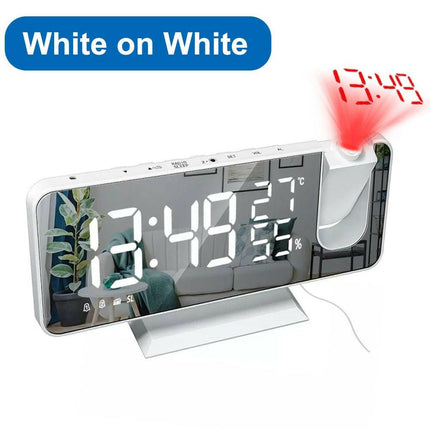 LED Digital FM Radio Time Projector Alarm Clock - Home & Garden Mad Fly Essentials
