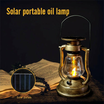 LED Solar Powered Retro Candle Lantern - Lighting & Bulbs Mad Fly Essentials