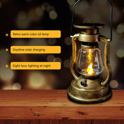 LED Solar Powered Retro Candle Lantern - Lighting & Bulbs Mad Fly Essentials