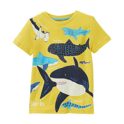 Boy Fashion Shark Luminous Tee - Kids Shop Mad Fly Essentials