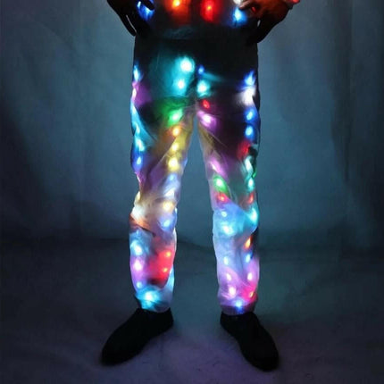 Mad Fly Essentials 0 Pant / S / China Illuminating Light Pants Creative Waterproof Clothes Dancing LED Lighs Pant Christmas Party Clothes Luminous Costume