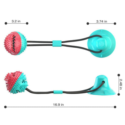 Mad Fly Essentials 0 Pet Dog Toys Silicon Suction Cup Tug Dog Toy Dogs Push Ball Toy Pet Leakage Food Toys Pet Tooth Cleaning Dogs Toothbrush Brush