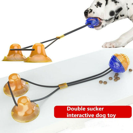 Mad Fly Essentials 0 Pet Dog Toys Silicon Suction Cup Tug Dog Toy Dogs Push Ball Toy Pet Leakage Food Toys Pet Tooth Cleaning Dogs Toothbrush Brush
