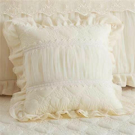Mad Fly Essentials 0 Pillowcase 50x50cm 5 / Twin 120x200cm 3pcs Princess 1 Piece Lace Bed Skirt + 2 Piece Pillowcases Bedding Bedspreads Sheet Pink Lace Bedding Set Bed For Girl Bed Cover