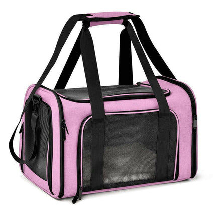 Mad Fly Essentials 0 Pink / M (43x28x28cm) / China Dog Carrier Bag Soft Side Backpack Cat Pet Carriers Dog Travel Bags Airline Approved Transport For Small Dogs Cats Outgoing
