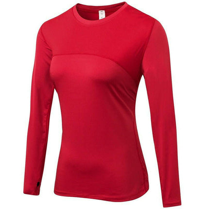 Mad Fly Essentials 0 red / XS Better Quality Long Sleeve T-shirts Women Yoga Gym Compression Tights Sportswear Fitness Quick Dry Running Tops Body Shaper Tee