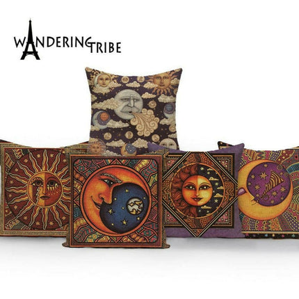 Rustic Cushion Kilim Sun Moon Pillow Cover - Home & Garden Mad Fly Essentials
