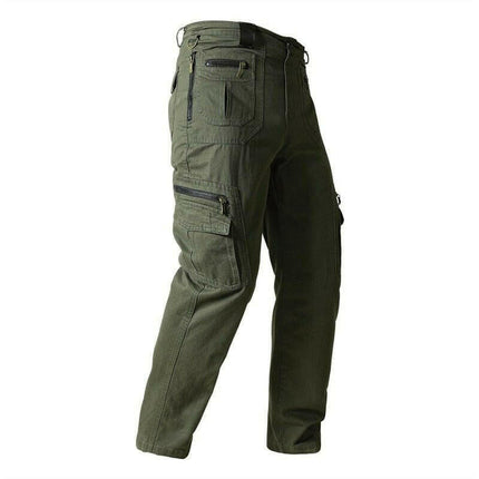 Mad Fly Essentials 0 S / Style A armygreen Cotton Men Pants Loose Straight Casual Men&#39;s Trousers Multiple Pockets Cargo Pants Plus Size S-5XL Autumn New Solid Pants