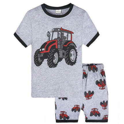 Boys Tractor Cotton Kids Sleepwear Sets - Kids Shop Mad Fly Essentials