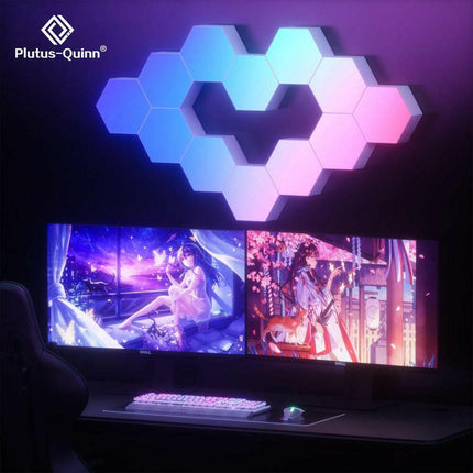 Mad Fly Essentials 0 Smart APP Control Hexagon Night Lights LED Panels Creative Lamp Dream Colors Music Sync Atmosphere Lamp for Bedroom Gaming