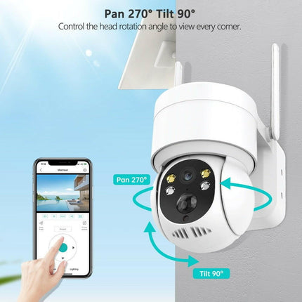 Mad Fly Essentials 0 Solar Camera Wifi Outdoor 1080P PIR Human Detection Wireless Surveillance IP Cameras With Solar Panel 7800mAh Recharge Battery