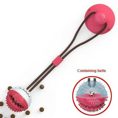 Mad Fly Essentials 0 Style 1 Pet Dog Toys Silicon Suction Cup Tug Dog Toy Dogs Push Ball Toy Pet Leakage Food Toys Pet Tooth Cleaning Dogs Toothbrush Brush