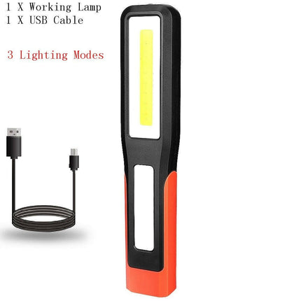 Mad Fly Essentials 0 Type B USB / China SANYI 5 Modes Working Light Waterproof COB LED Flashlight Torch Built-in Charging Battery Magnetic Lantern for Camping/Climbing