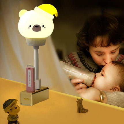 Mad Fly Essentials 0 USB Cartoon Cute Night Light With Remote Control Babies Bedroom Decorative Feeding Light Bedside Tabe Lamp Xmas Gifts For Kids