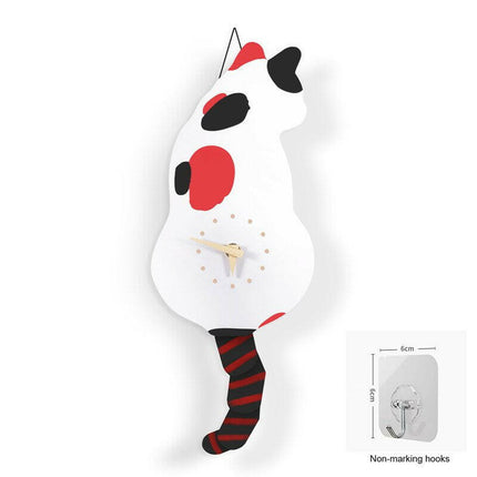 Modern Nordic Wagging Tail Cat Wall Clock - Mad Fly Essentials