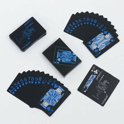 Mad Fly Essentials 0 water proof Blue1 Waterproof PVC Frosted Opaque Playing Cards Plastic Board Game Texas Black Poker Cards Tarot Playing Card Board 2021 Magic Gift