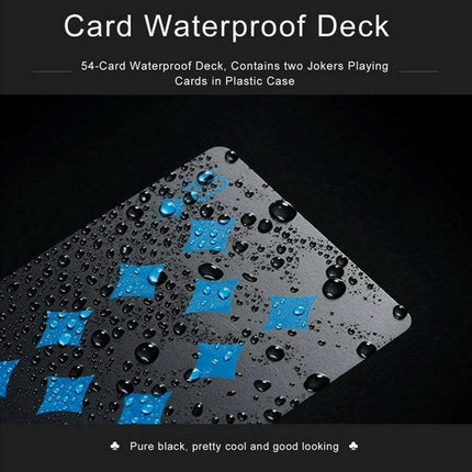 Mad Fly Essentials 0 Waterproof PVC Frosted Opaque Playing Cards Plastic Board Game Texas Black Poker Cards Tarot Playing Card Board 2021 Magic Gift
