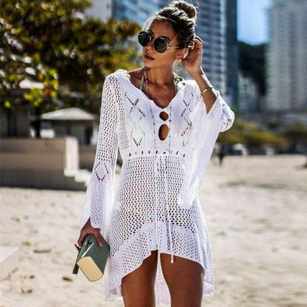 Women Sexy Bikini Knitted Cover Up - Women's Shop Mad Fly Essentials