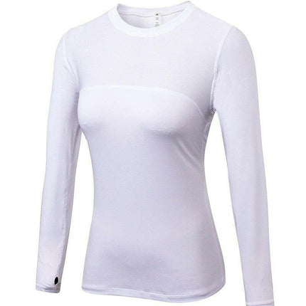 Mad Fly Essentials 0 white / XS Better Quality Long Sleeve T-shirts Women Yoga Gym Compression Tights Sportswear Fitness Quick Dry Running Tops Body Shaper Tee