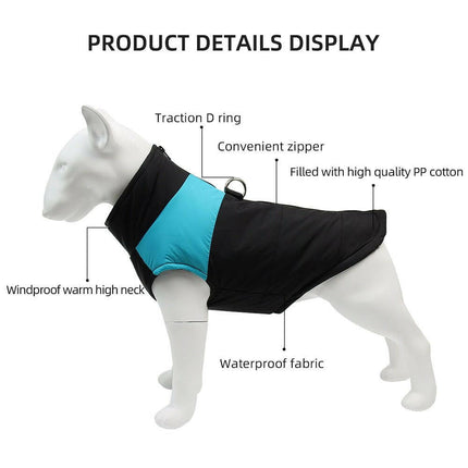 Mad Fly Essentials 0 Winter Dog Pets Clothes Clothing for Small Large Dogs Waterproof Pet Jacket Dog Coat Chihuahua Padded Vest Zipper Jacket Coat