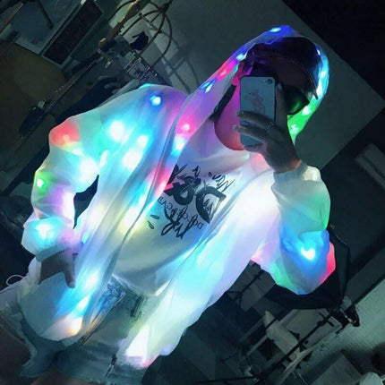 Mad Fly Essentials 0 Without Zipper / S / China Illuminating Light Pants Creative Waterproof Clothes Dancing LED Lighs Pant Christmas Party Clothes Luminous Costume