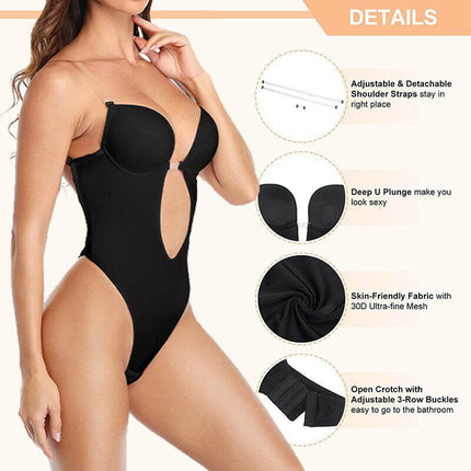 Women Invisible U Bra Backless Body Shaper - Women's Shop Mad Fly Essentials