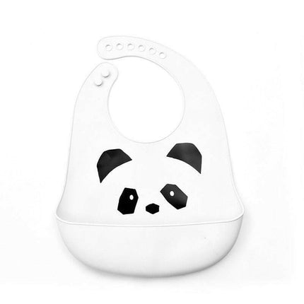 Mad Fly Essentials Home & Garden style1 panda Waterproof Baby Cartoon print Adjustable Bibs Burp Cloths