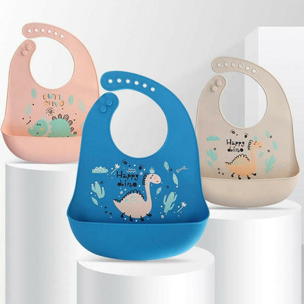 Mad Fly Essentials Home & Garden Waterproof Baby Cartoon print Adjustable Bibs Burp Cloths