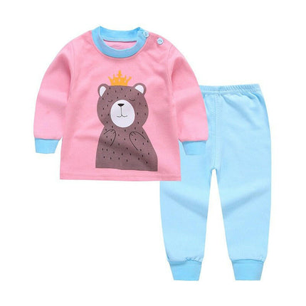 Girl's Pajama Set Cartoon Animal Sleepwear - Kids Shop Mad Fly Essentials