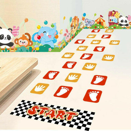 Mad Fly Essentials Kids Shop zsz1123 Palm Print Interactive Game Floor Sticker