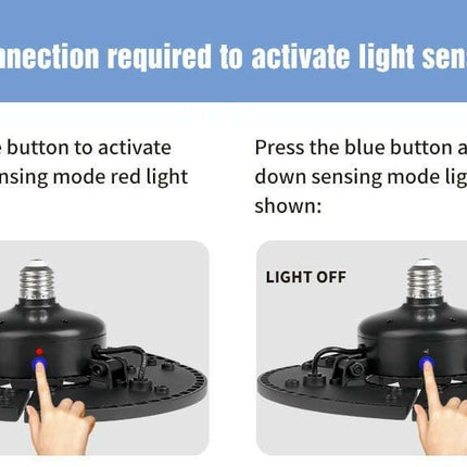 Mad Fly Essentials Lighting & Bulbs Smart Sensor E27 UFO LED Deformable Light