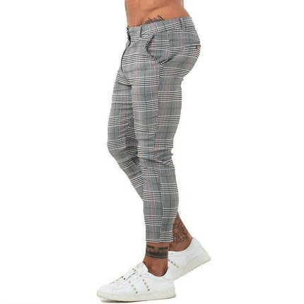 Men London Fashion Stretch Chino Trousers - Men's Fashion Mad Fly Essentials