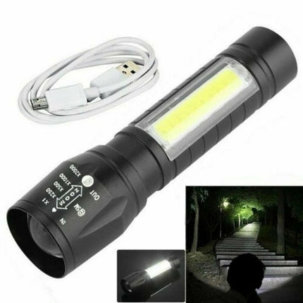 Mad Fly Essentials Super Deals style B Rechargeable Zoom Special Forces LED Flashlight