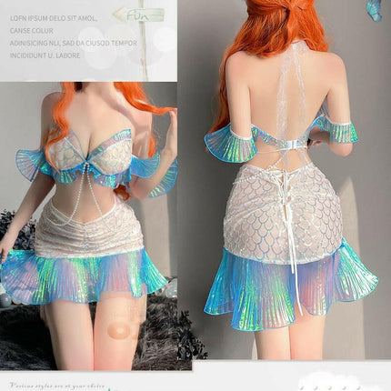 Women Hollow Out Sexy Mermaid Costume - Women's Shop Mad Fly Essentials