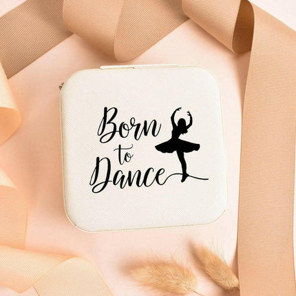 Born To Dance Earring Necklace Leather Jewelry Box - Beauty & Health Mad Fly Essentials