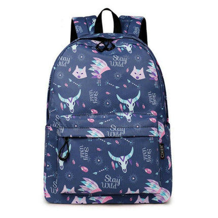 meloke Women's Shop 4 Women Oxford Animal Shoulder Bag Travel Backpack