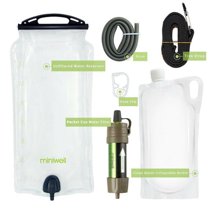 Miniwell Portable Water Filter Emergency System - Mad Fly Essentials