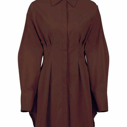 Women Khaki Long Sleeve Bodycon Mini Dress - Women's Shop Mad Fly Essentials